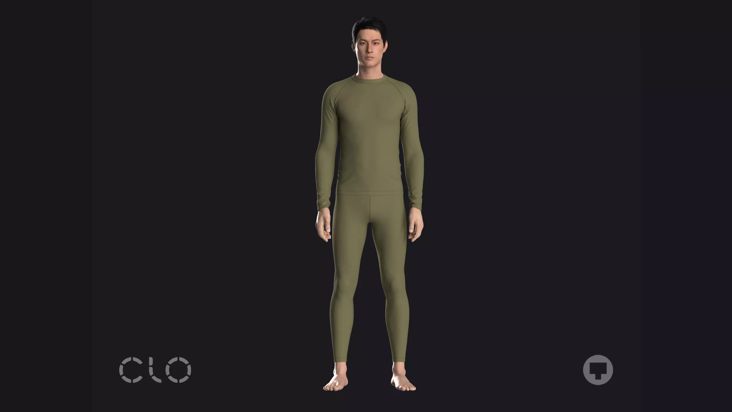THERMAL UNDERWEAR mv2 outfit highpoly 3D model_0