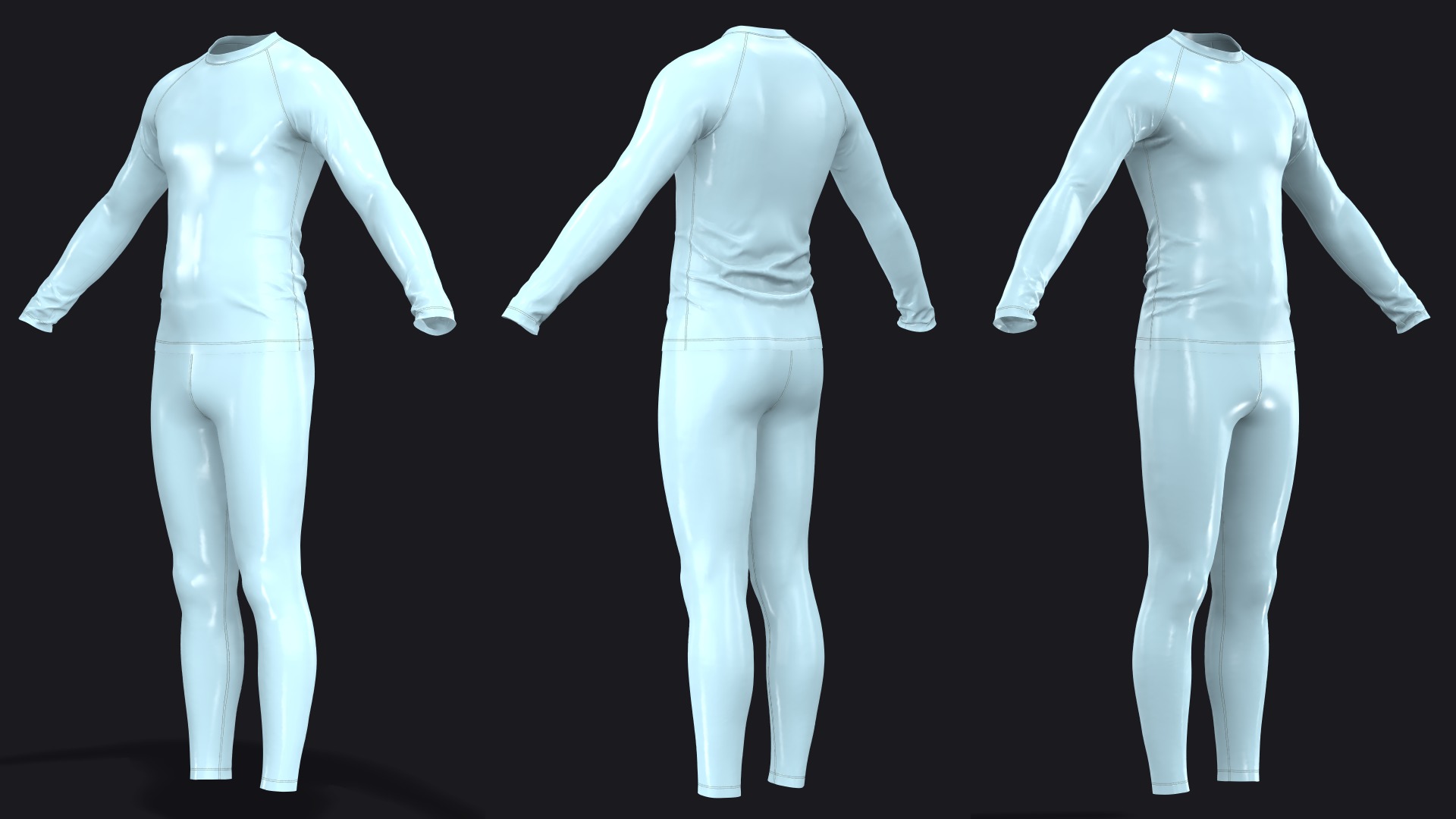 THERMAL UNDERWEAR mv2 outfit highpoly 3D model_4