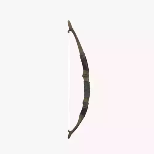 Medieval Bow Low-poly 3D model