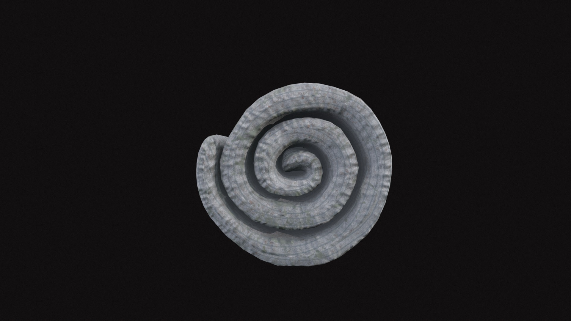 Medieval Bed Roll Low-poly 3D model_7