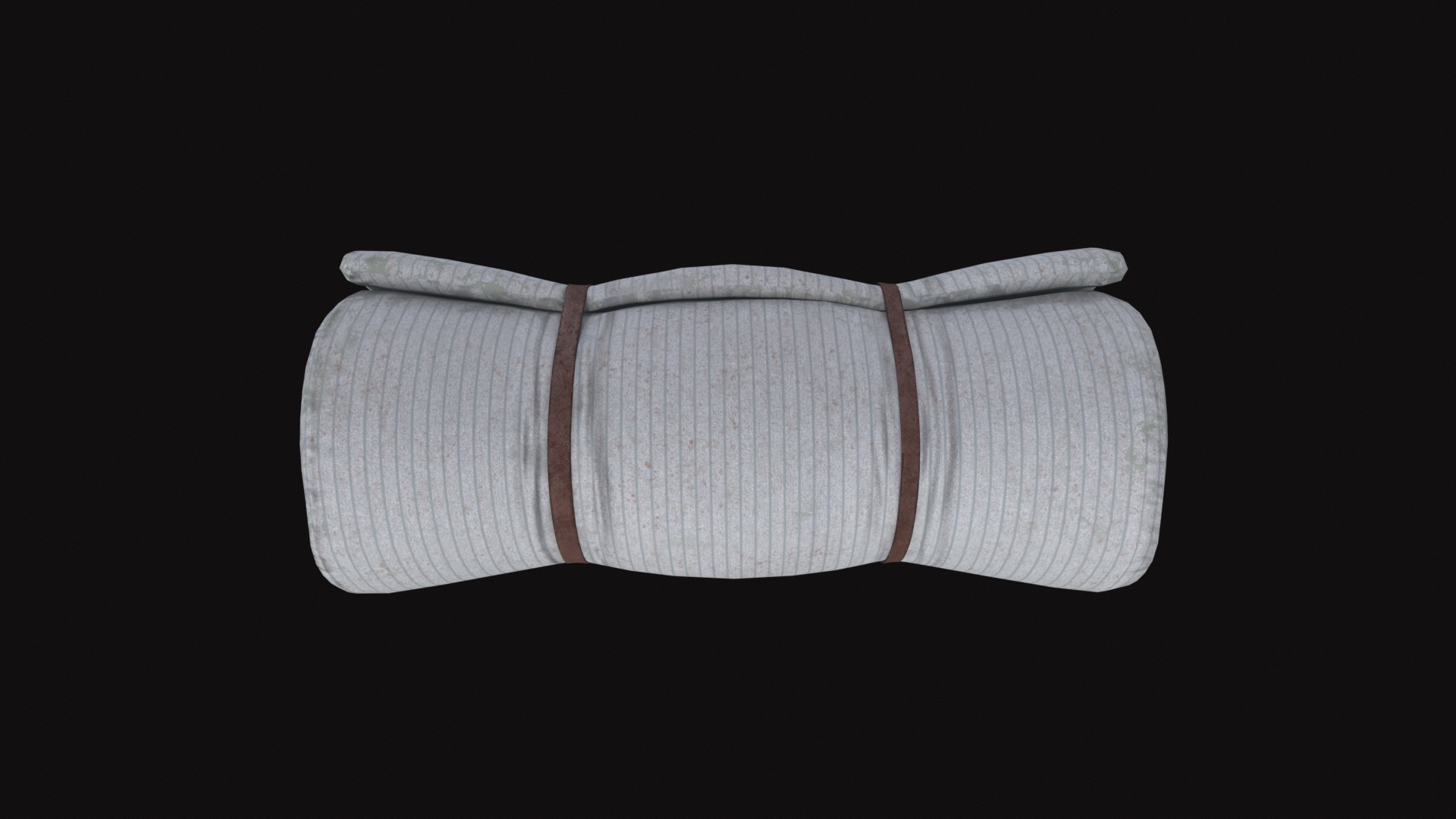 Medieval Bed Roll Low-poly 3D model_4