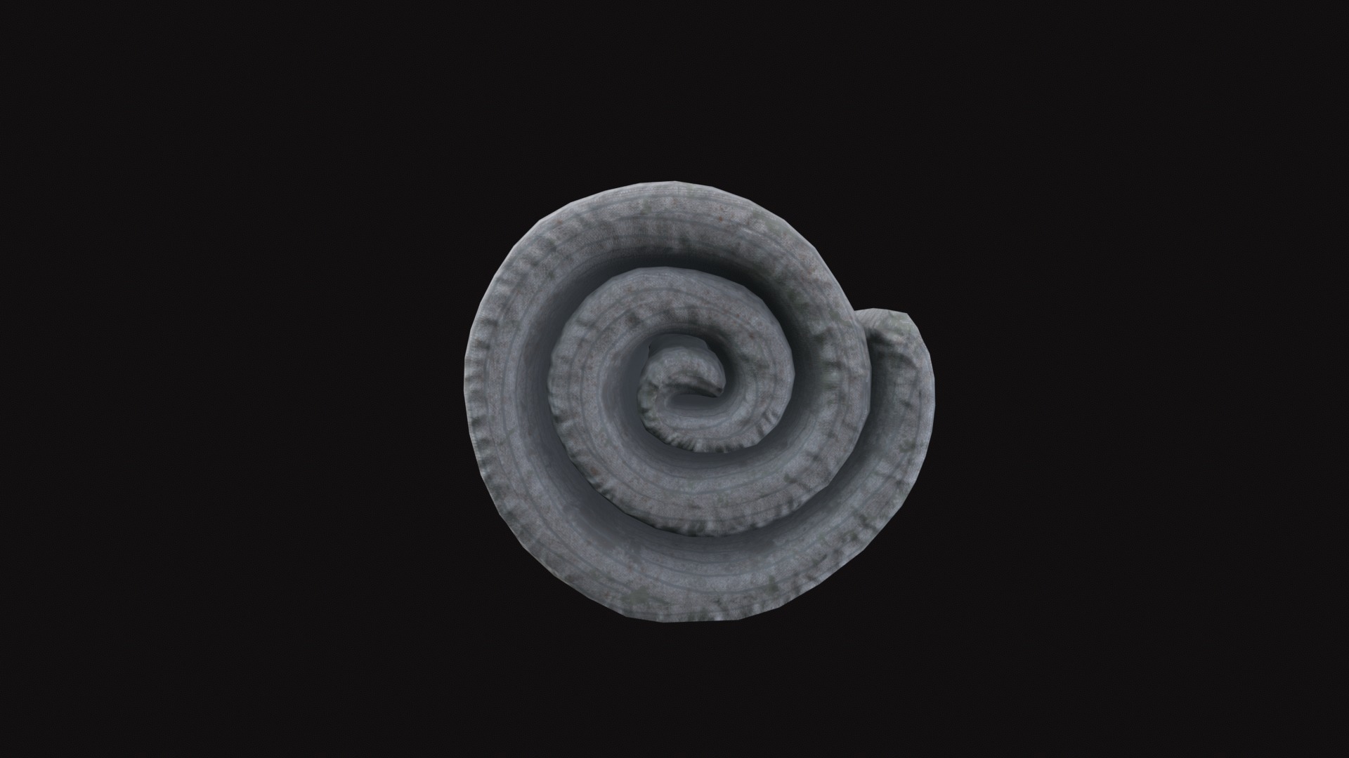 Medieval Bed Roll Low-poly 3D model_5