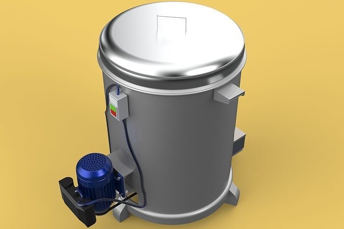 SPINNER MACHINE OIL DRAIN DRAINER FILTER FOOD CENTRIFUGAL DRYER 3D model 7