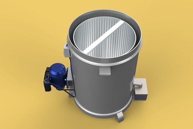 SPINNER MACHINE OIL DRAIN DRAINER FILTER FOOD CENTRIFUGAL DRYER 3D model 4