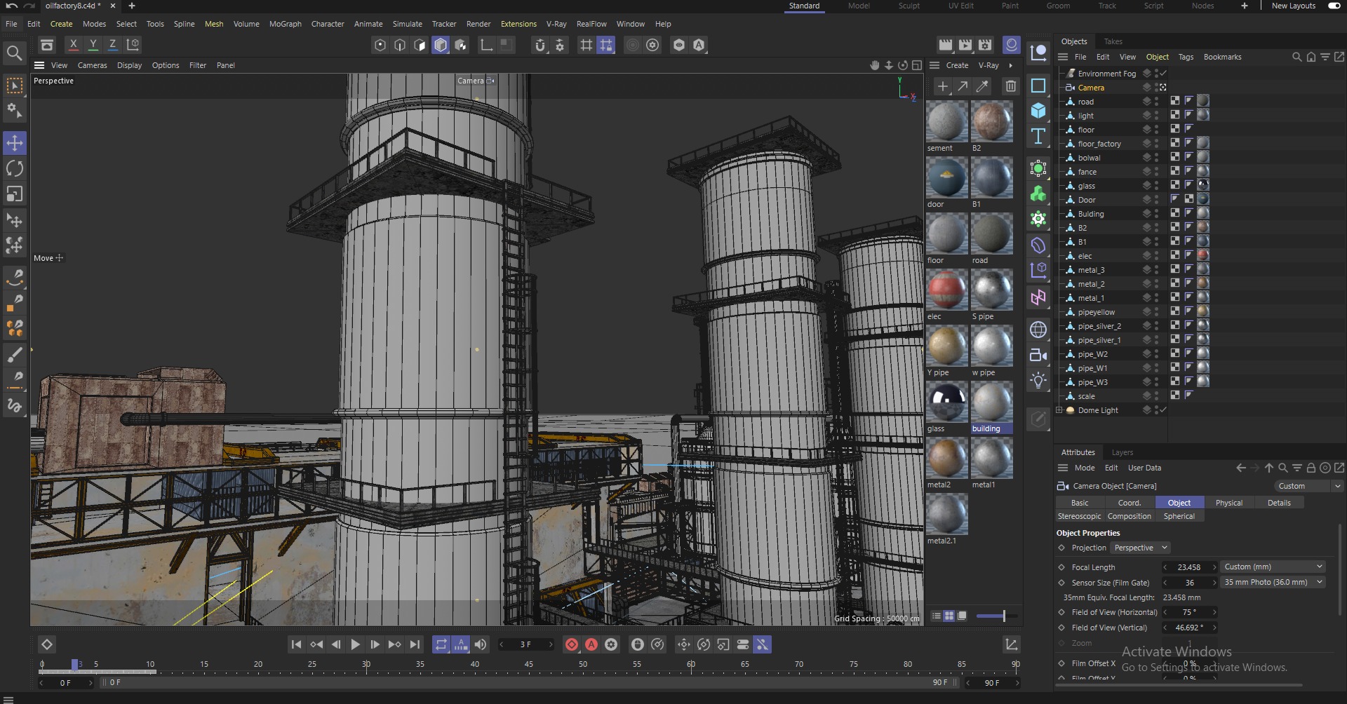 Four Factory 3D Model Collection_9