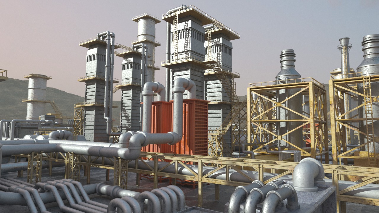 Four Factory 3D Model Collection_25