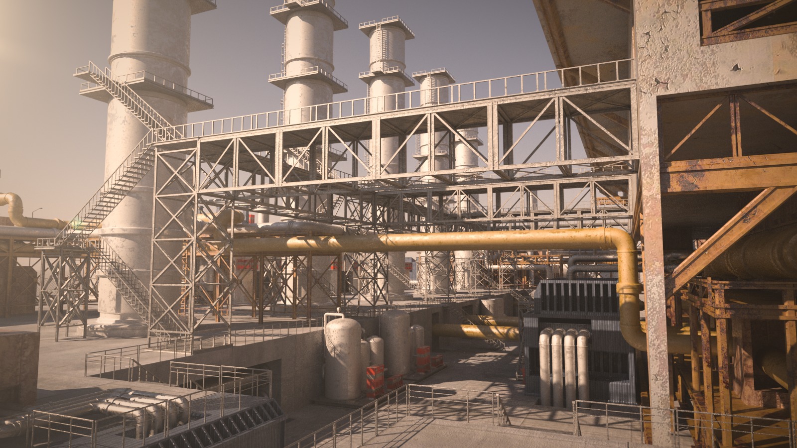 Four Factory 3D Model Collection_11