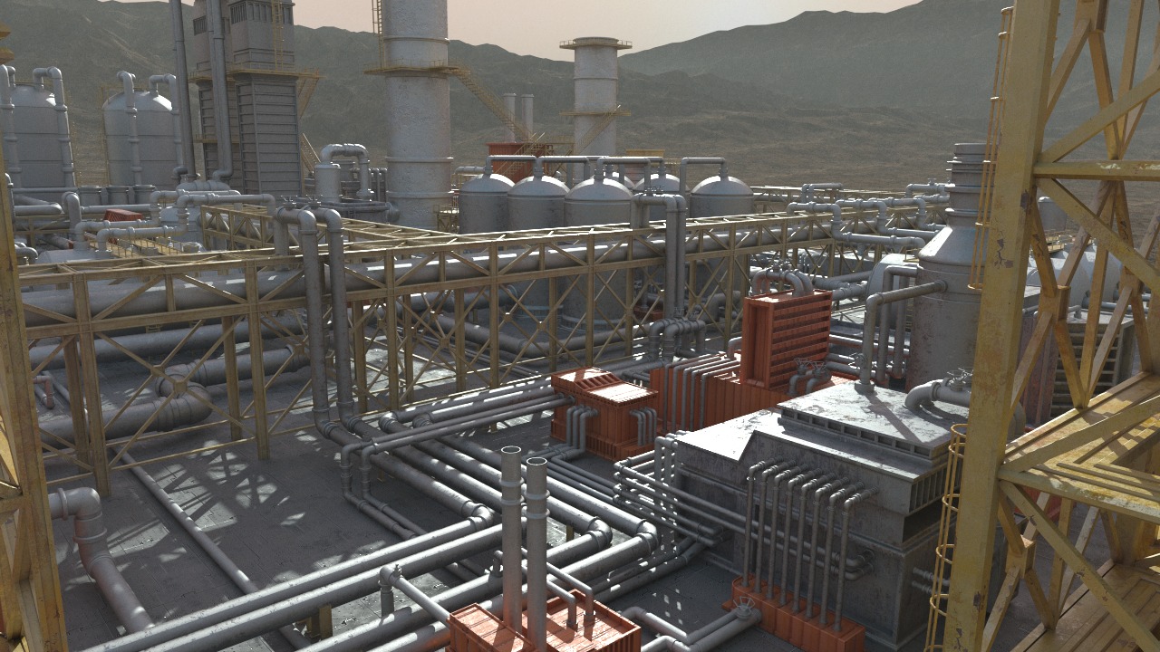 Four Factory 3D Model Collection_24