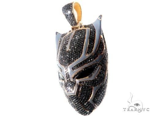 Black Panther Diamond Mask 3D print model_2