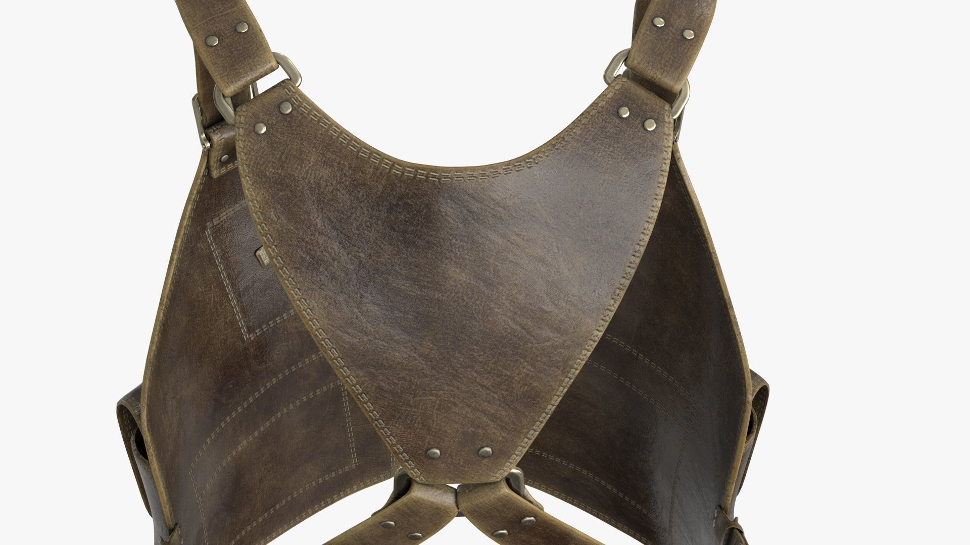 Shoulder Holster with Adjustable Straps Low-poly 3D model_10