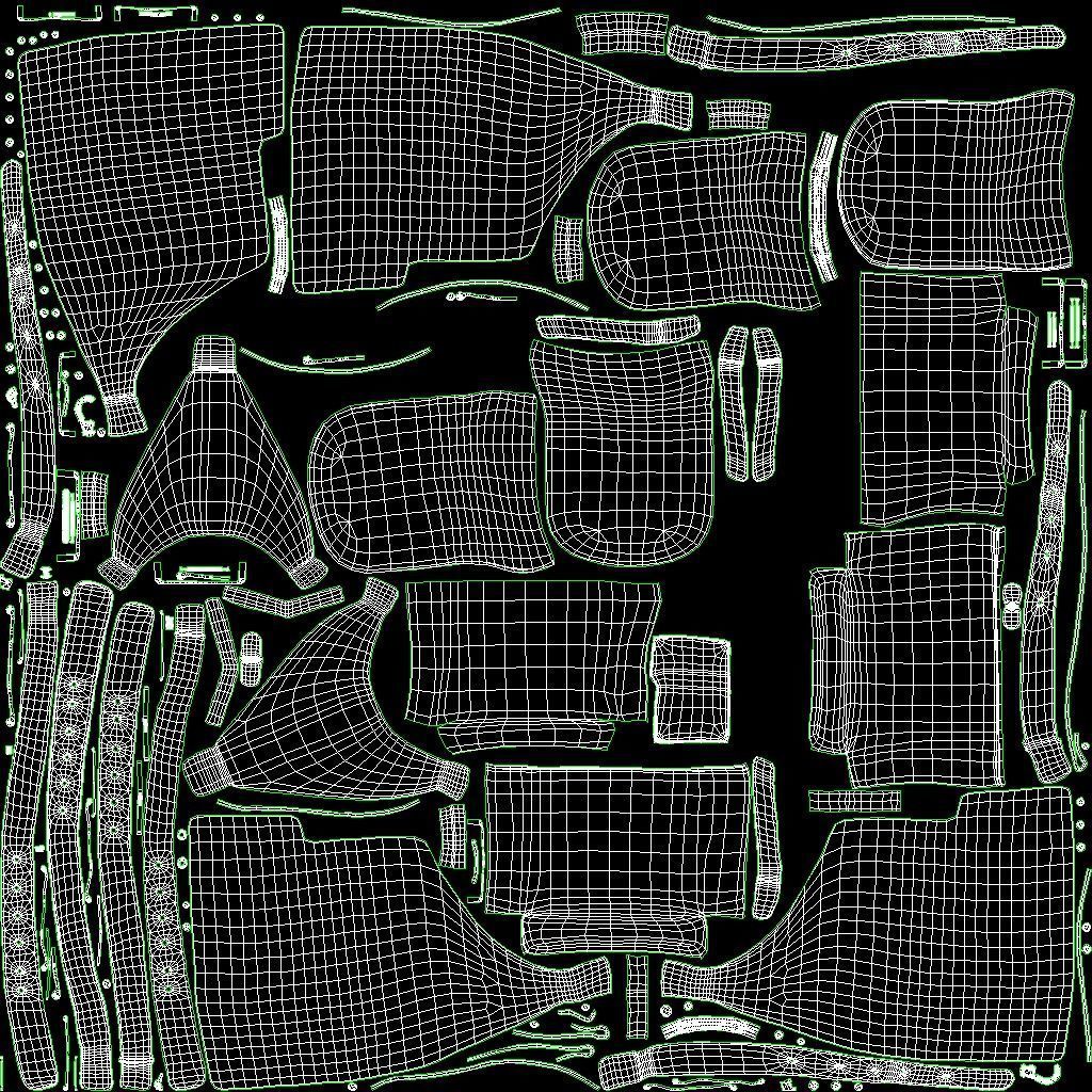 Shoulder Holster with Adjustable Straps Low-poly 3D model_22