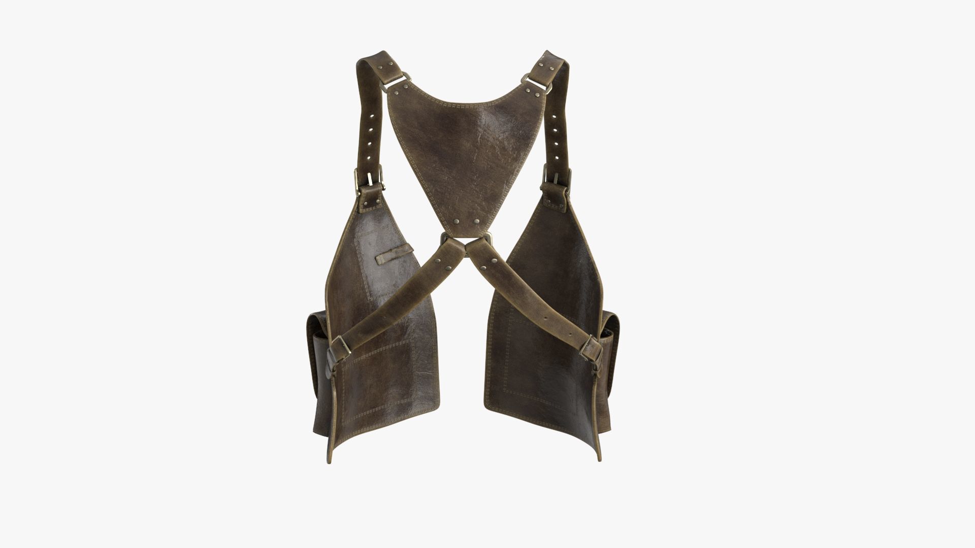 Shoulder Holster with Adjustable Straps Low-poly 3D model_16