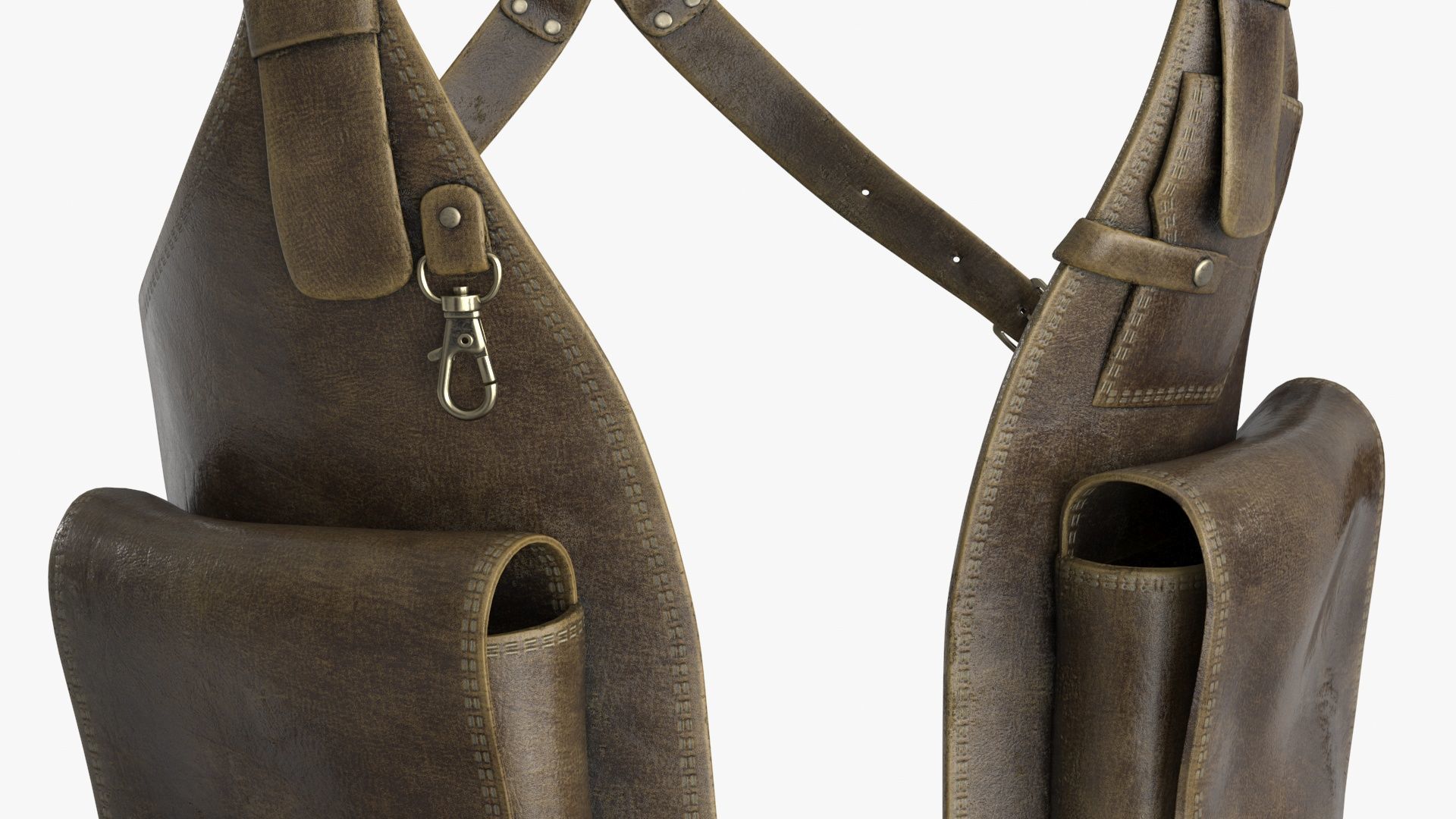 Shoulder Holster with Adjustable Straps Low-poly 3D model_7