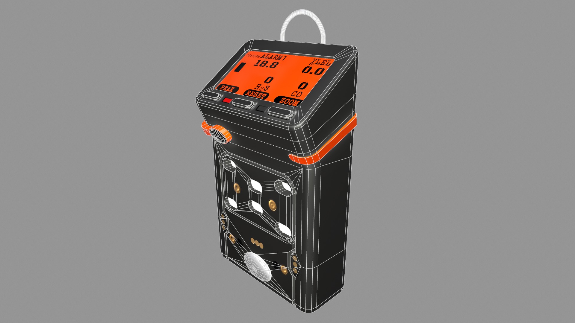 G460 Multi-Gas Detector Low Poly Low-poly 3D model_16