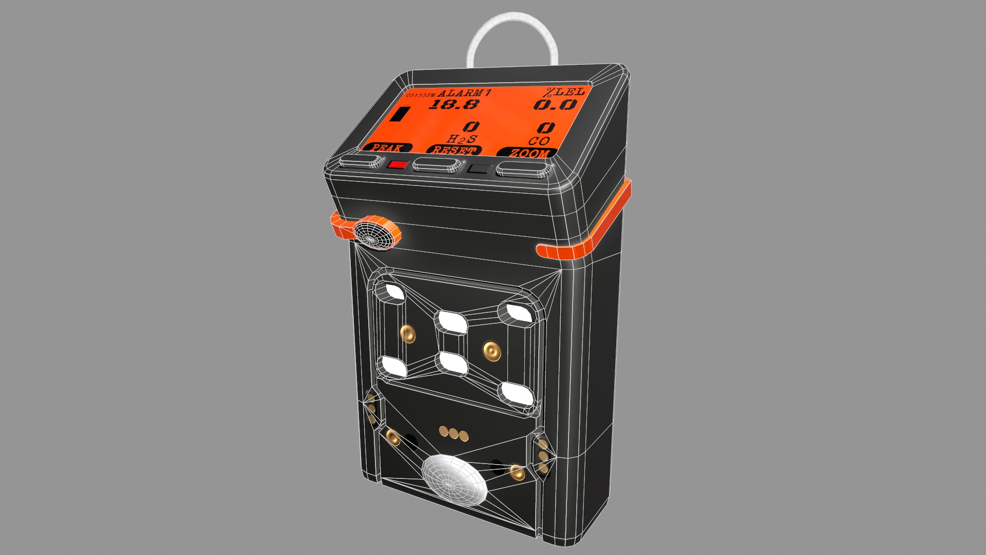 G460 Multi-Gas Detector Low Poly Low-poly 3D model_14