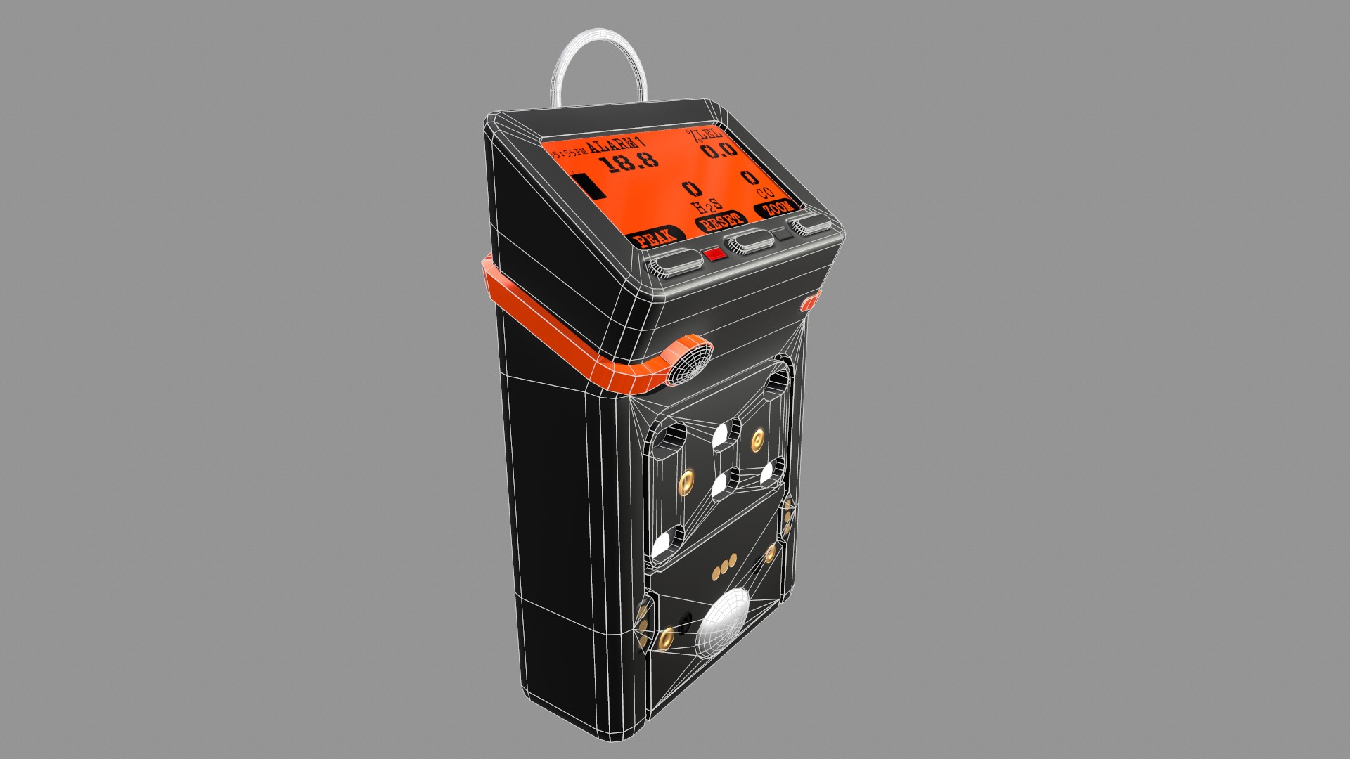 G460 Multi-Gas Detector Low Poly Low-poly 3D model_17