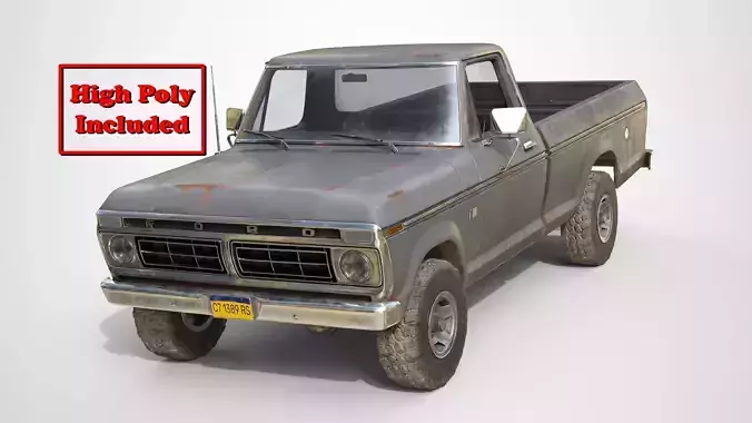 Ford Classic F100 pickup 1976 Old Grey