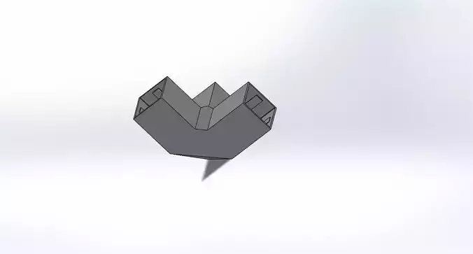 Aluminium Profile 40x40 Corner Connection 3D print model