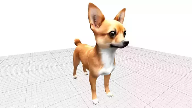 Chihuahua Dog Puppy Lowpoly