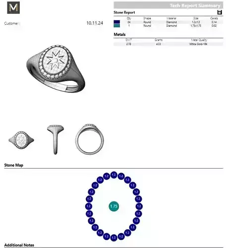3d matrix printable model star