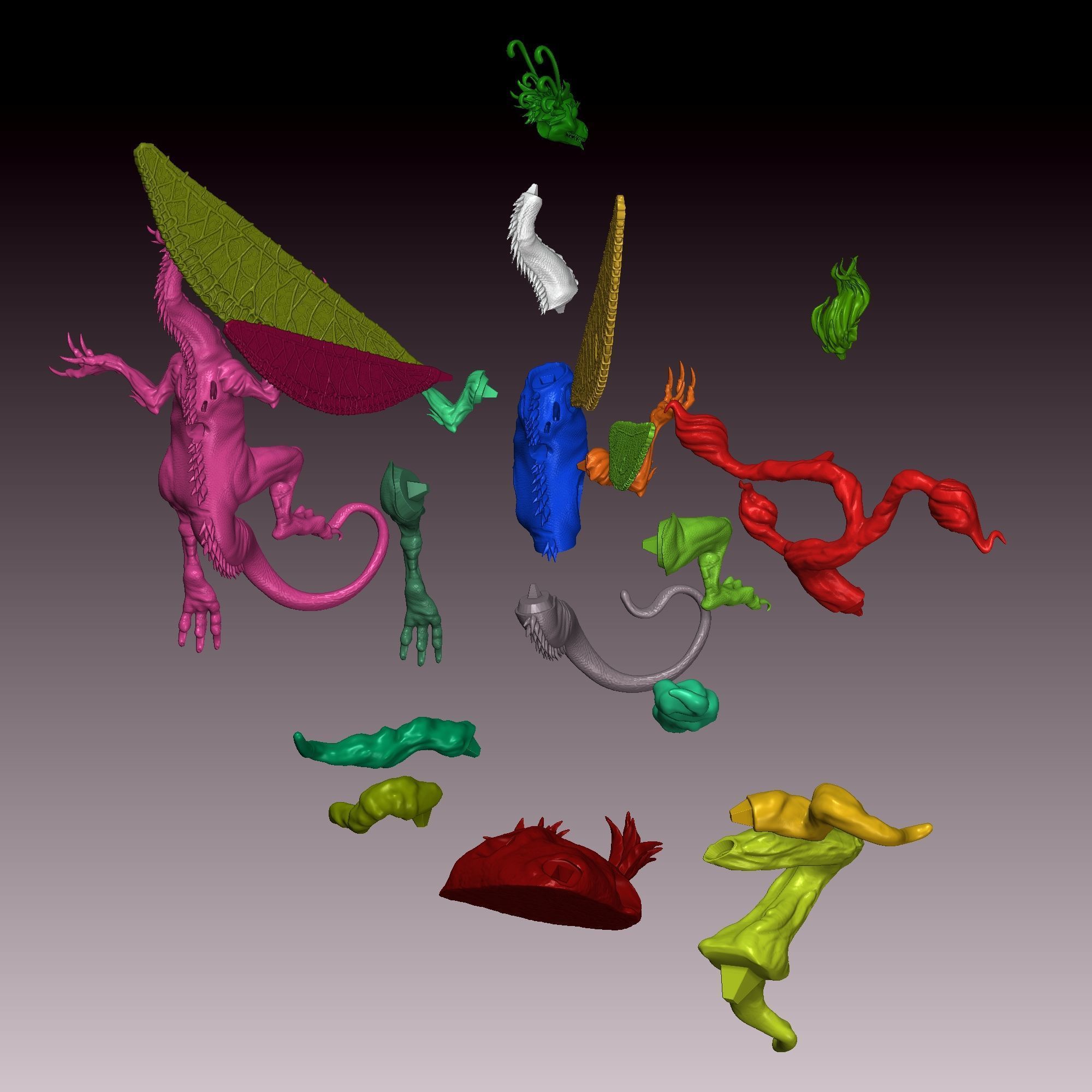 Faerie Dragon on the Magic Tree Heroes 3  3D print model_5