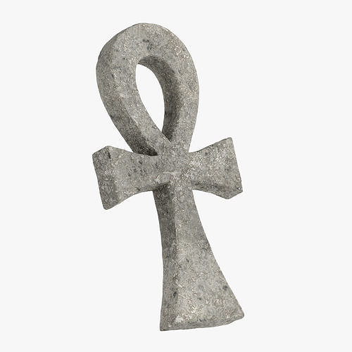 Stone Egyptian Cross Ankh Key of Life 3D model