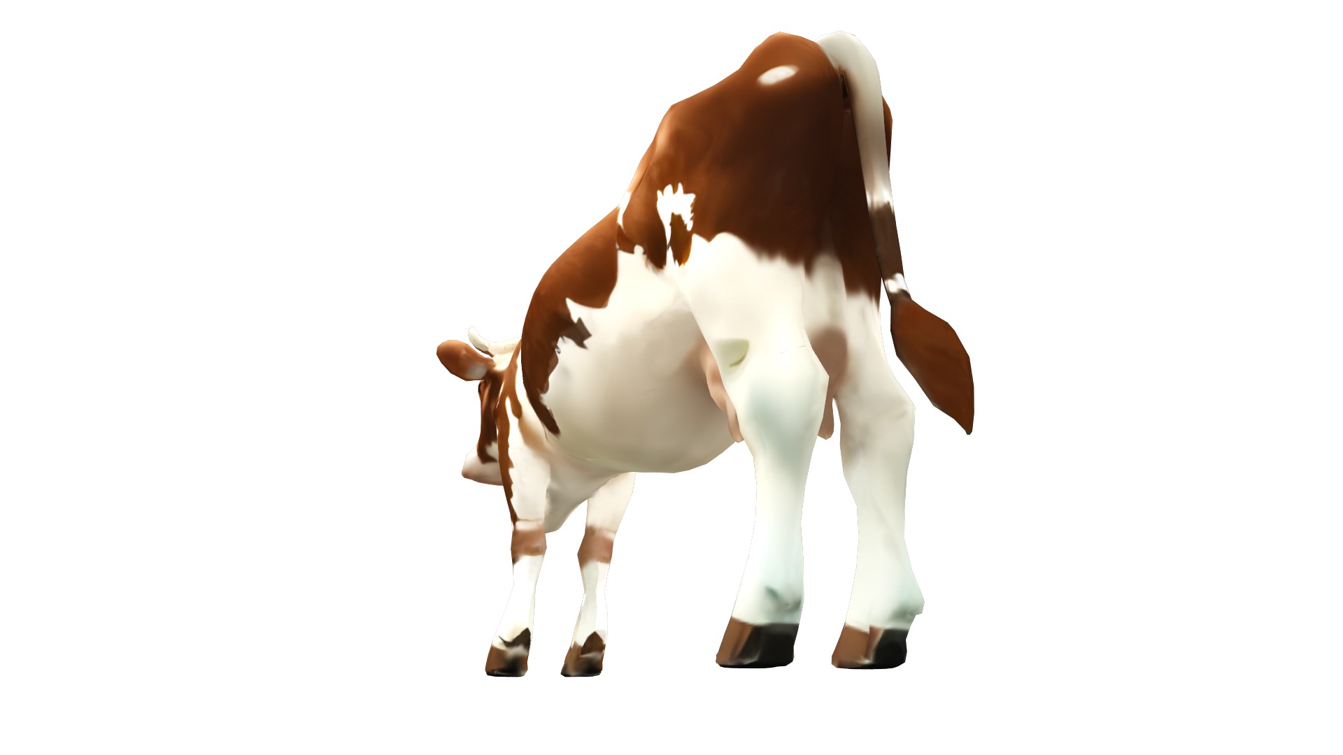 Cow Lowpoly Realistic Low-poly 3D model_8