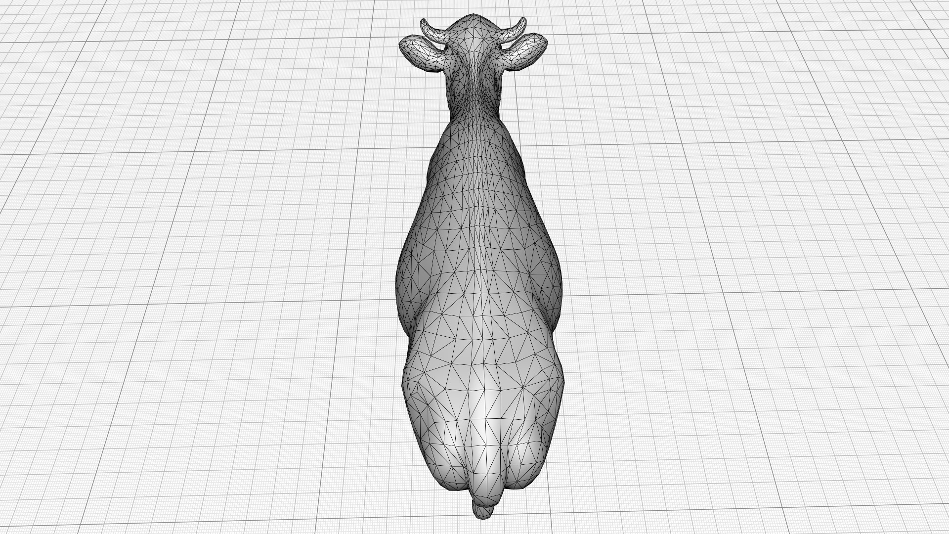 Cow Lowpoly Realistic Low-poly 3D model_12