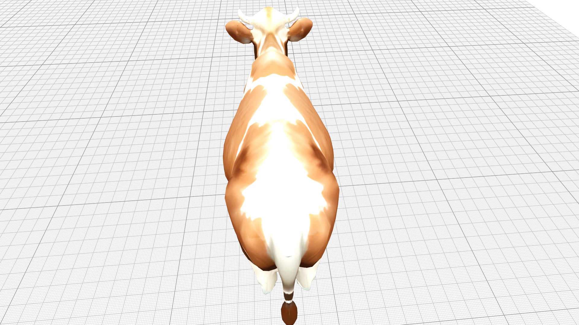 Cow Lowpoly Realistic Low-poly 3D model_5