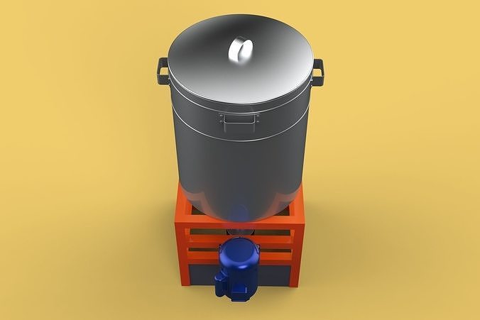 SPINNER DRAIN MACHINE OIL DRAINER FILTER FOOD CENTRIFUGAL DRYER 3D model 6