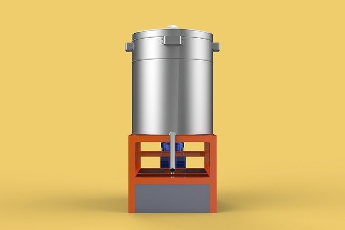 SPINNER DRAIN MACHINE OIL DRAINER FILTER FOOD CENTRIFUGAL DRYER 3D model 2