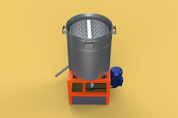 SPINNER DRAIN MACHINE OIL DRAINER FILTER FOOD CENTRIFUGAL DRYER 3D model 7