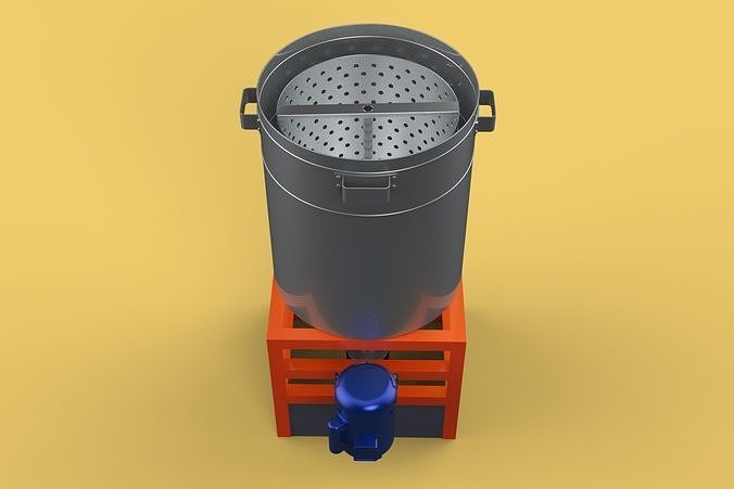 SPINNER DRAIN MACHINE OIL DRAINER FILTER FOOD CENTRIFUGAL DRYER 3D model 5