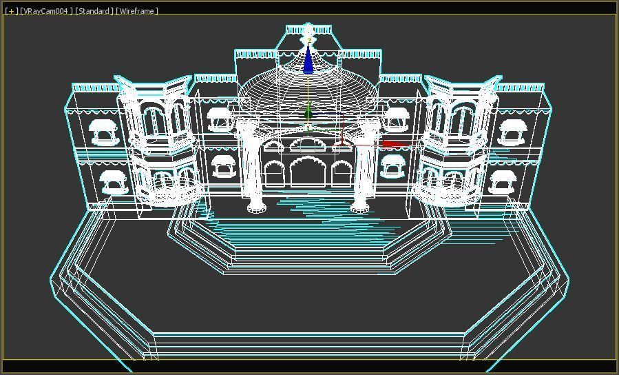 Indian Couple Stage 3D model_15