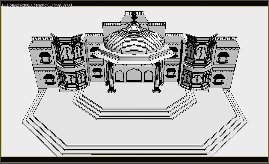 Indian Couple Stage 3D model_11