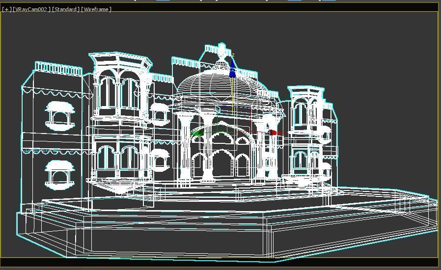 Indian Couple Stage 3D model_13