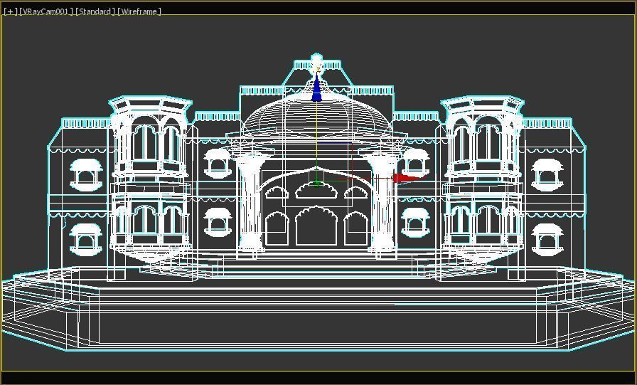 Indian Couple Stage 3D model_12