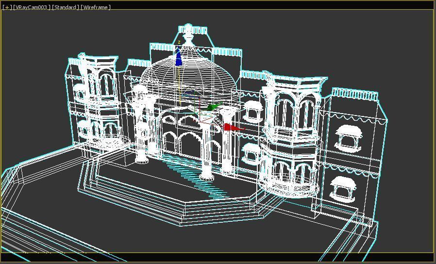 Indian Couple Stage 3D model_14