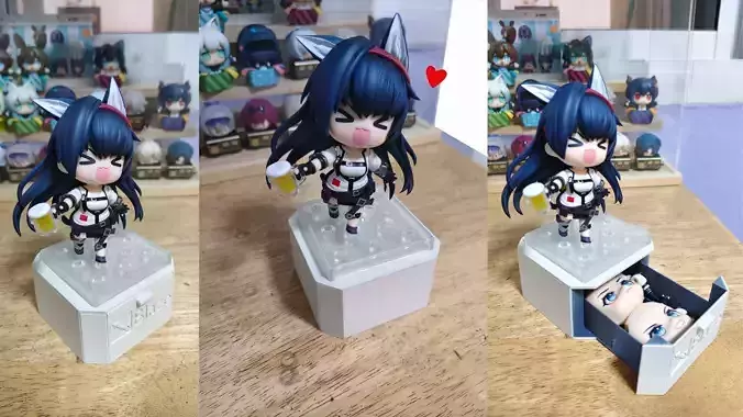 Nendoroid base with part  3D print model