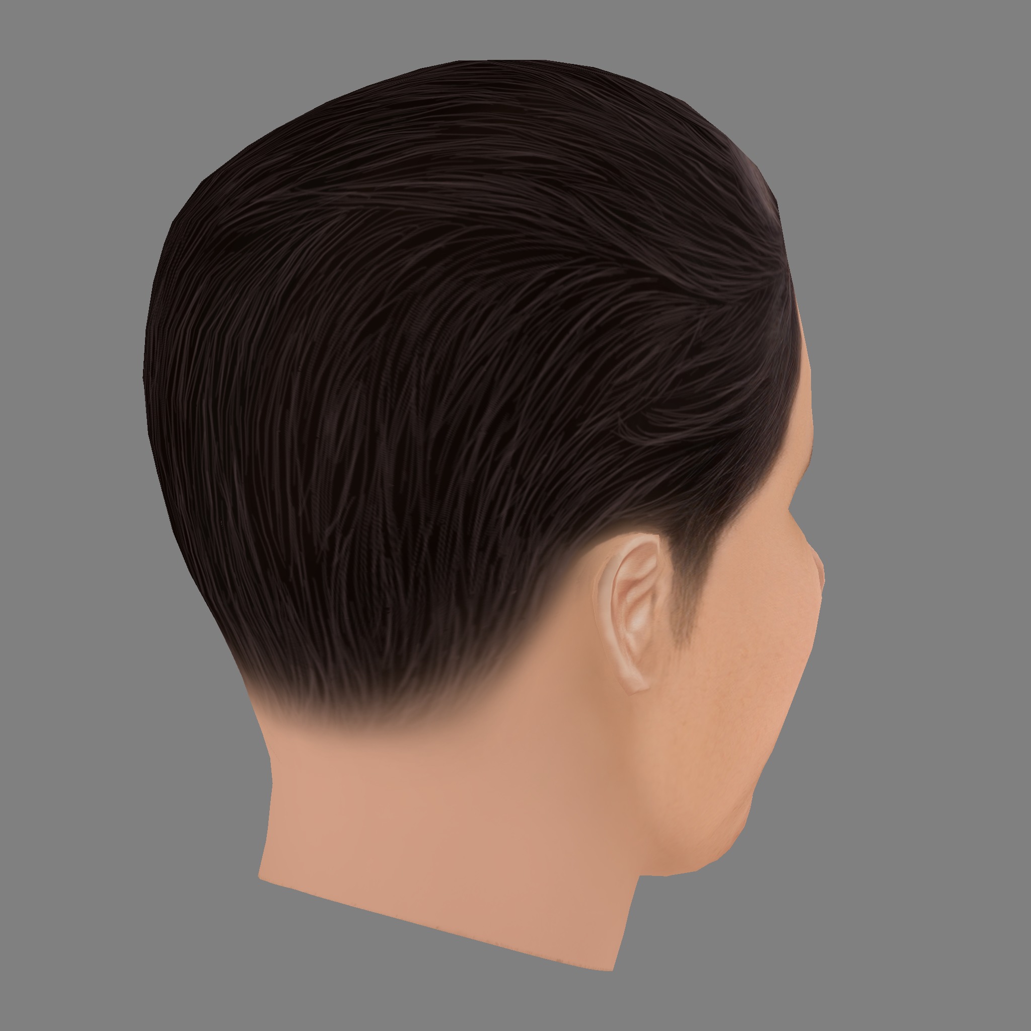 Matthew Luret Head - Low poly head for game Low-poly 3D model_4