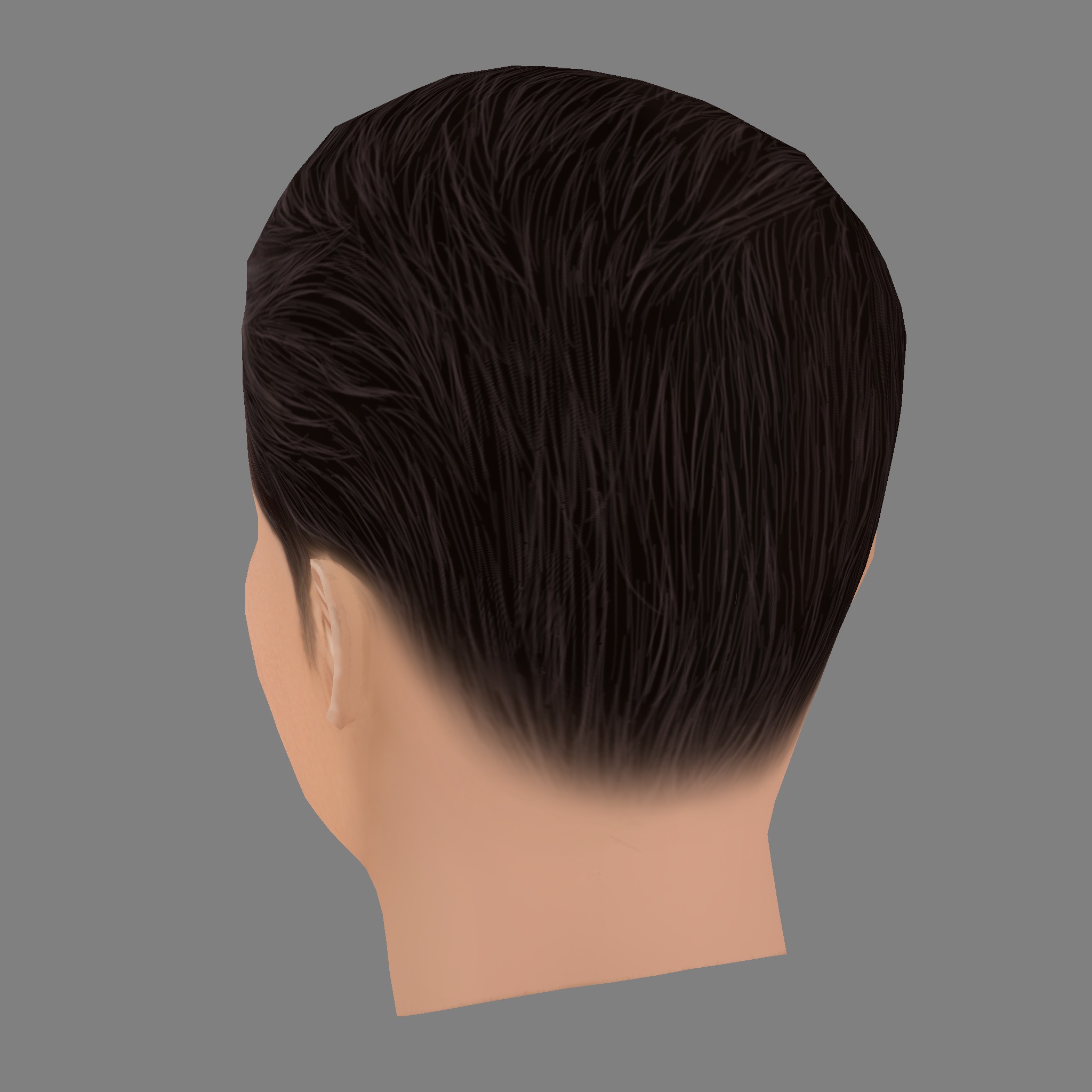 Matthew Luret Head - Low poly head for game Low-poly 3D model_3