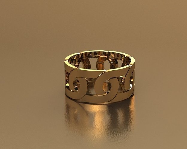 modern round ring Free 3D print model
