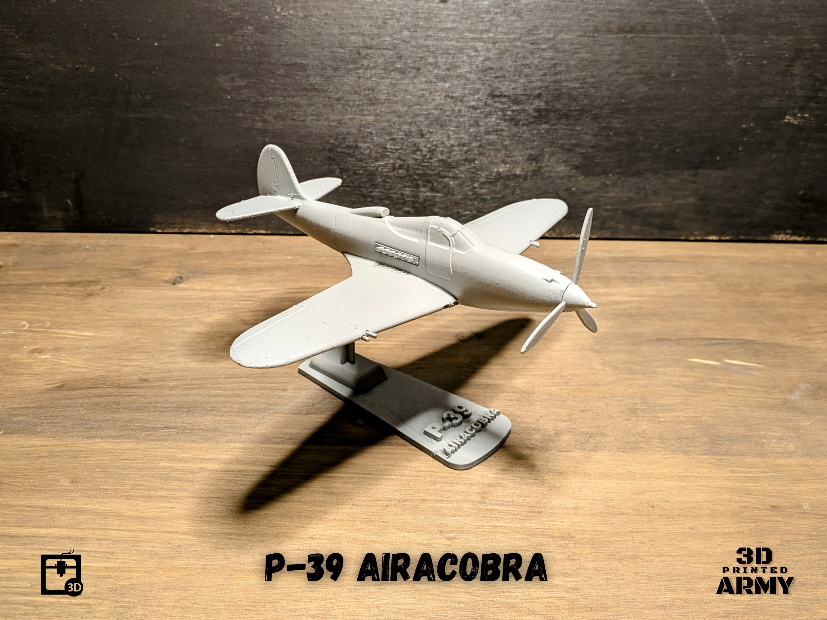 Bell P-39 Airacobra - STL files for 3D printing 3D print model_11