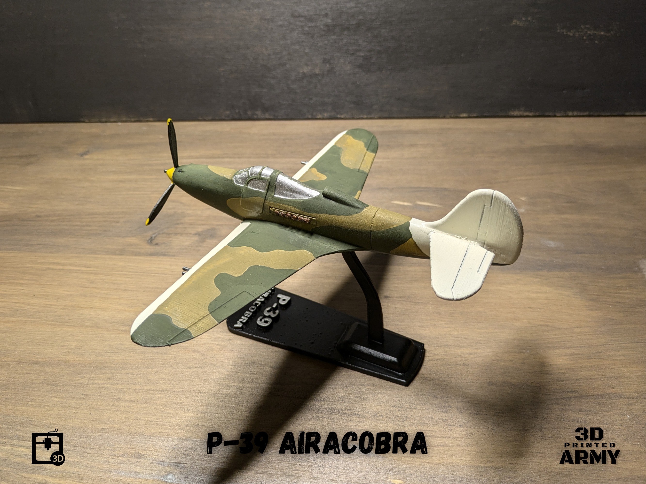 Bell P-39 Airacobra - STL files for 3D printing 3D print model_3