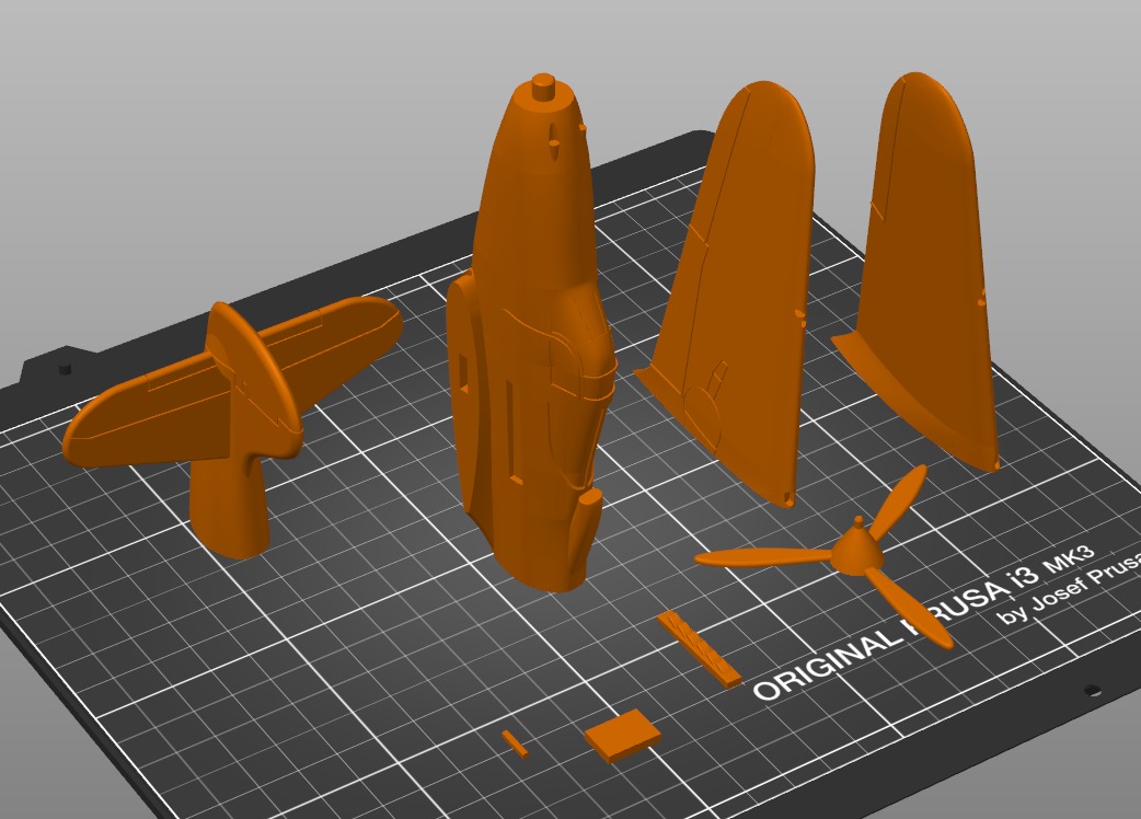 Bell P-39 Airacobra - STL files for 3D printing 3D print model_22