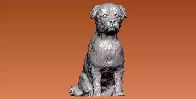  Giant french bulldog - statue - 3D print