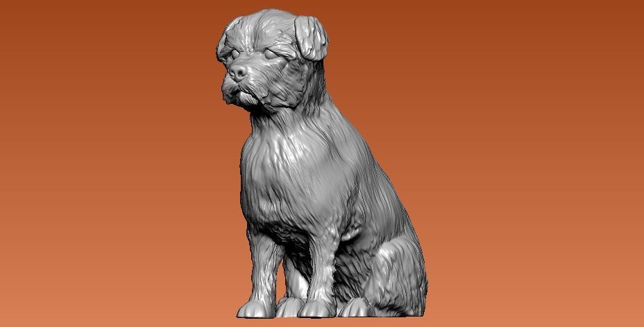 Giant french bulldog - statue - 3D print 3D print model_2