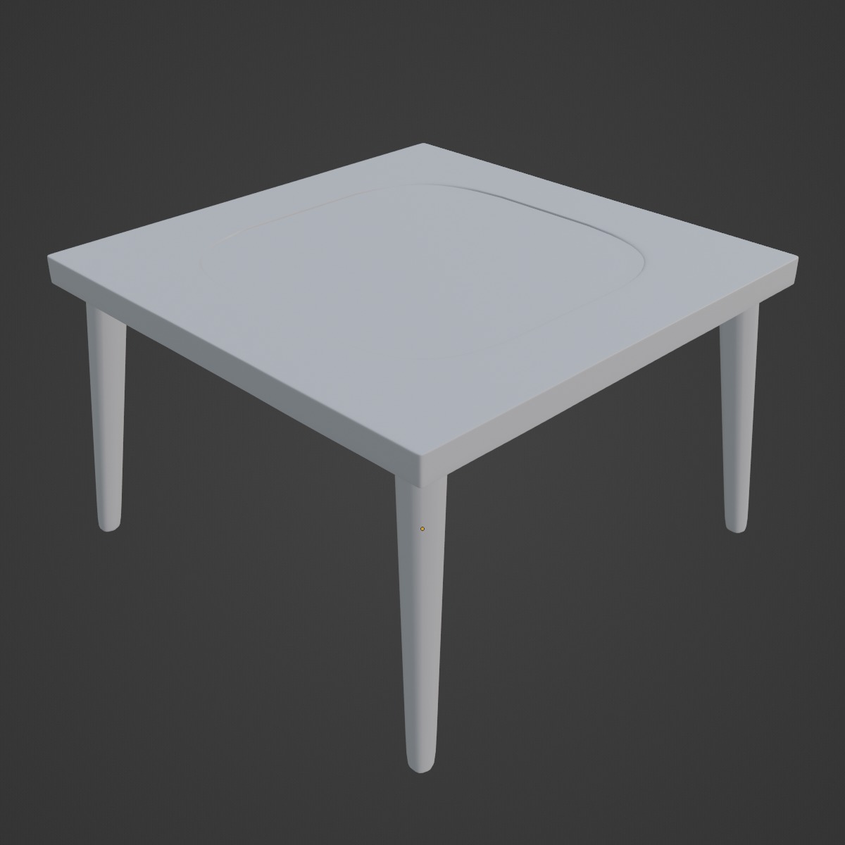 Plastic Table 05 3D model_6