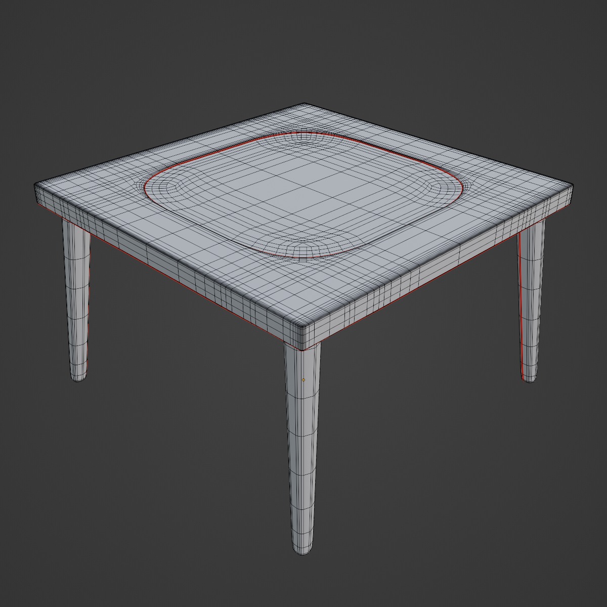 Plastic Table 05 3D model_7
