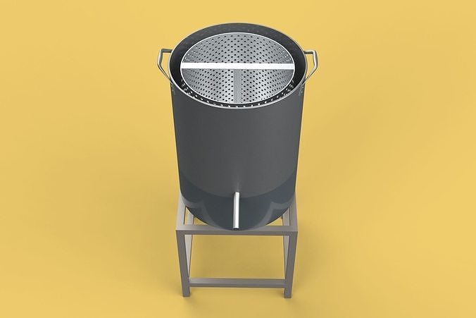 DRAINER SPINNER MACHINE OIL DRAIN FILTER FOOD CENTRIFUGAL DRYER 3D model 2